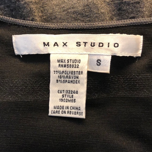 Max Studio Long Gray Layered Bodycon Dress Small - Picture 5 of 6